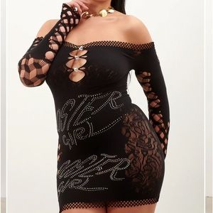 Poster Girl fishnet dress